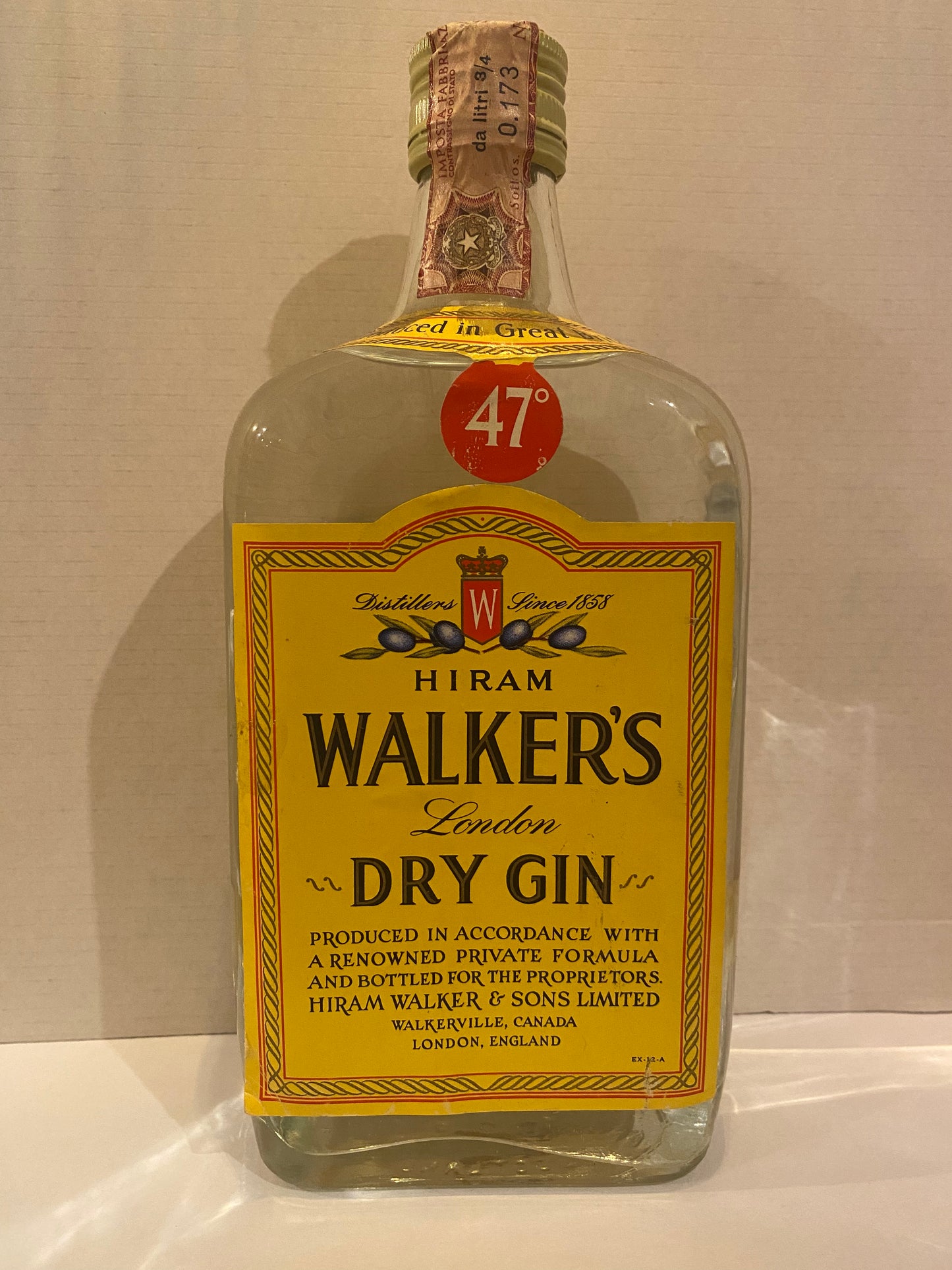 Hiram Walker’s London Dry Gin