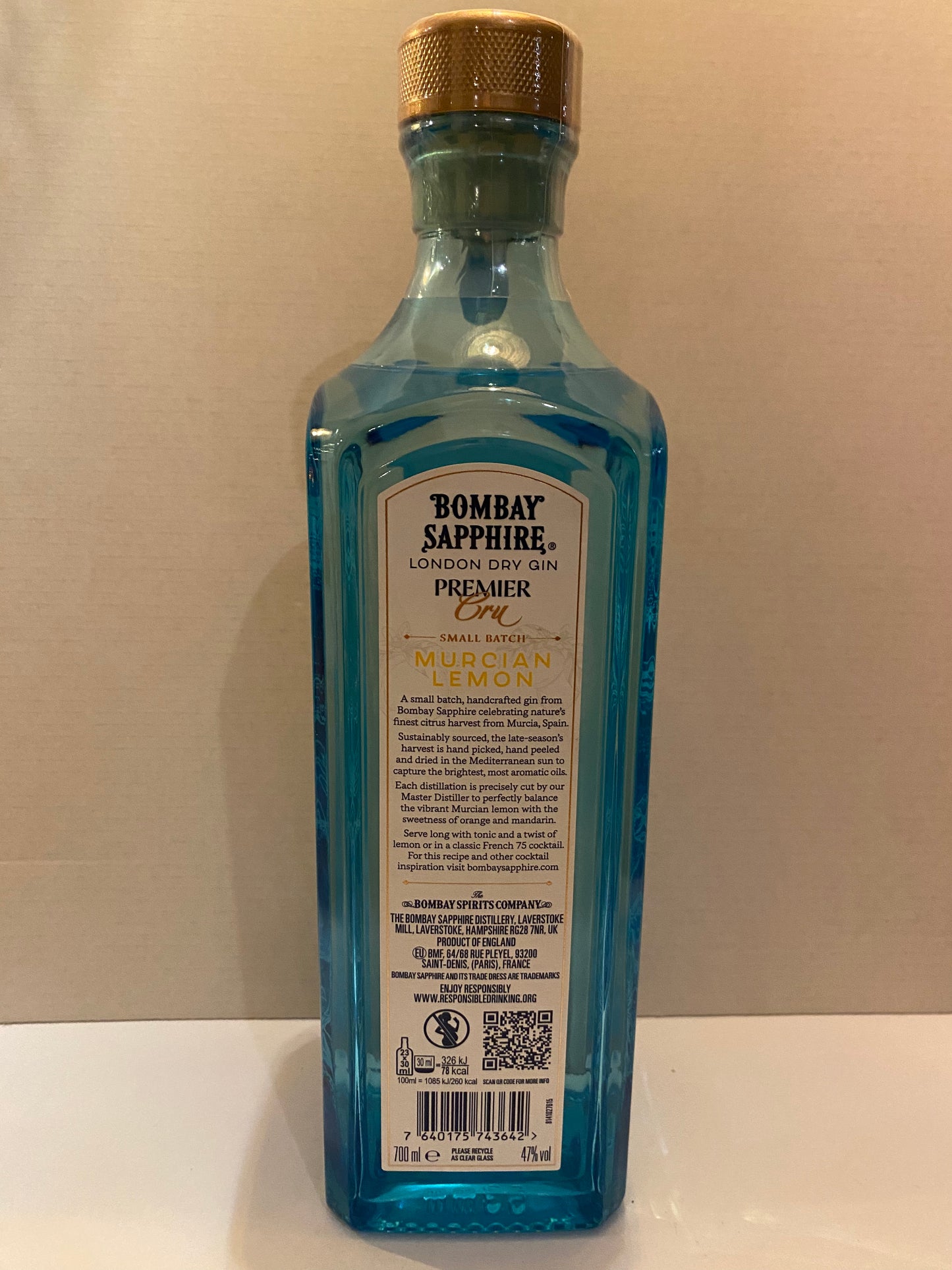 Bombay Murcian Lemon London Dry Gin